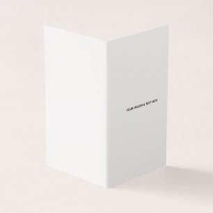 Saubere weiße minimalistische Dankeskkarte für Kra
