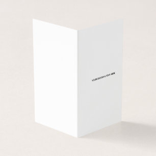 Saubere weiße minimalistische Dankeskkarte für Kra