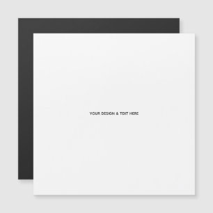 Saubere weiße minimalistische Dankeskkarte für Kra Magnetkarte