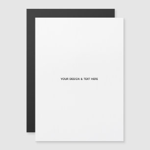 Saubere weiße minimalistische Dankeskkarte für Kra Magnetkarte