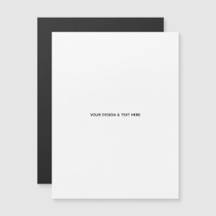 Saubere weiße minimalistische Dankeskkarte für Kra Magnetkarte