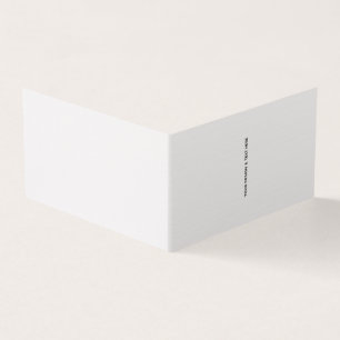 Saubere Weiße Minimalistische Geschäft Dankeskarte
