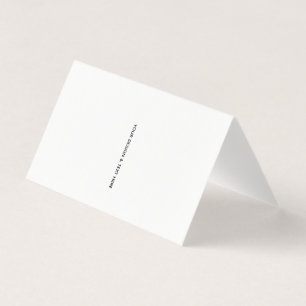 Saubere Weiße Minimalistische Geschäft-Dankeskarte