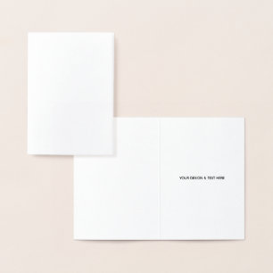 Saubere Weiße Minimalistische Lehrer-Dankeskkarte Folienkarte