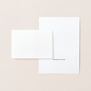 Saubere weiße minimalistisches Dankeschön-Karte fü Folienkarte