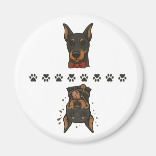 Sauberer Dobermann Dirty Dobermann Kein Text Gesch Magnet
