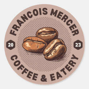 Sauberer Kaffee   espresso yourself   aber zuerst  Runder Aufkleber