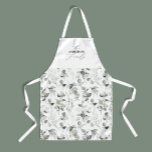 Sauberer, moderner und eleganter botanischer grüne schürze<br><div class="desc">Sauberes,  modernes botanisches Grün,  einfach klassisches botanisches Weihnachtsdesign.</div>