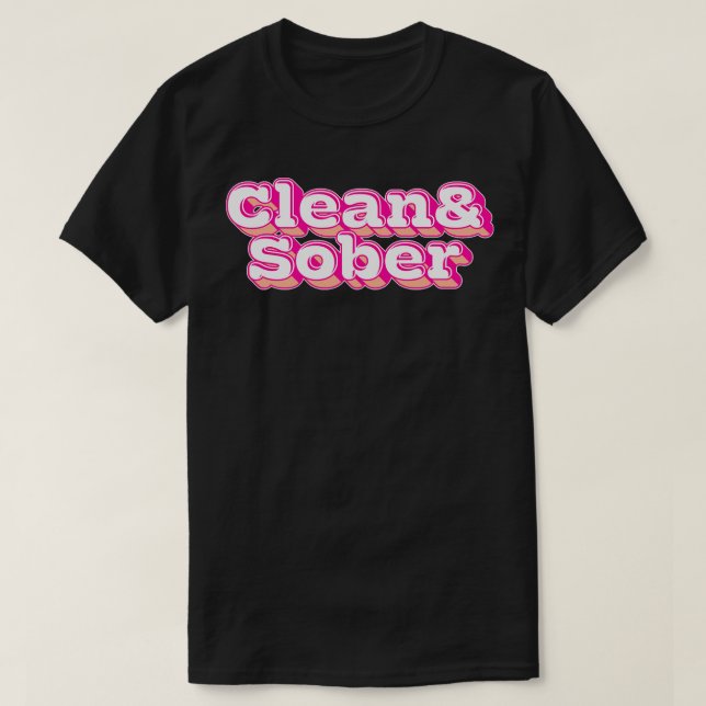 Sauberer Sober T-Shirt (Design vorne)