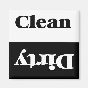 Sauberer und schmutziger Magnet