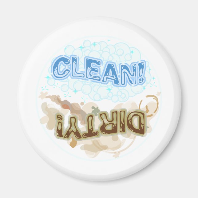 Sauberer und schmutziger Magnet (Vorne)