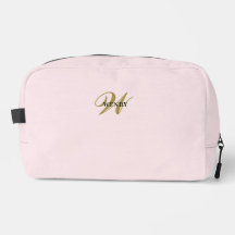Sauberes Blush Rosa Gold Elegantes Feminines Monog