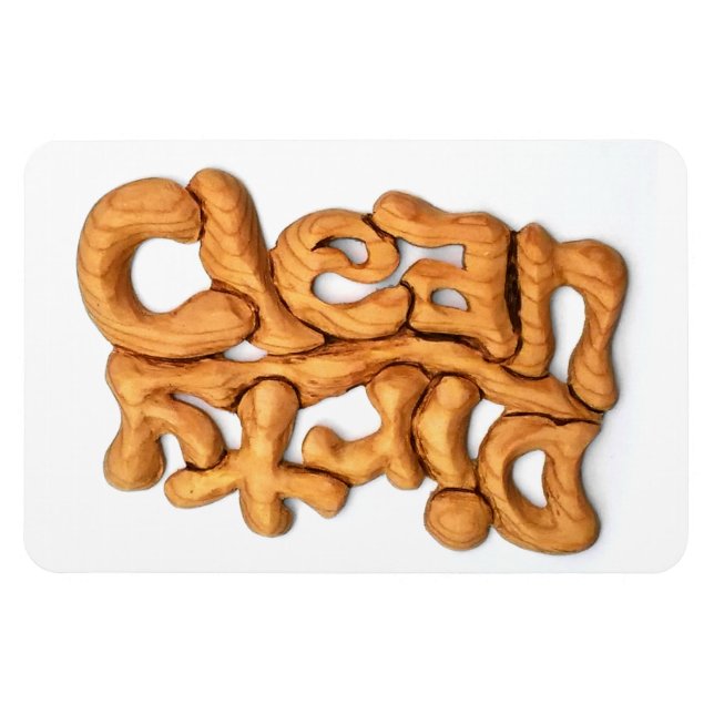 Sauberes Dirty Wood Caving Magnet für Geschirrspül (Horizontal)