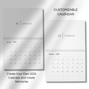 Sauberes Elegantes Layout Kalender