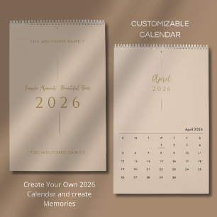 Sauberes Elegantes Layout Kalender