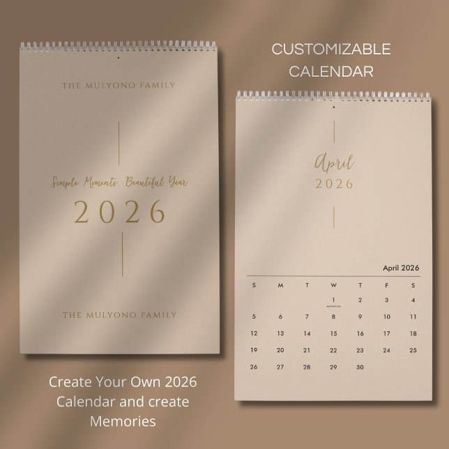 Sauberes Elegantes Layout Kalender (Von Creator hochgeladen)