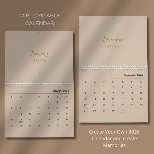 Sauberes Elegantes Layout Kalender