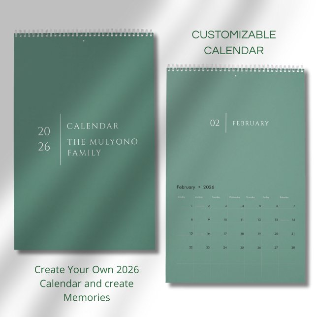 Sauberes Elegantes Layout Kalender (Von Creator hochgeladen)