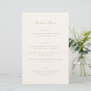 Sauberes Elfenbein und goldenes elegantes Hochzeit