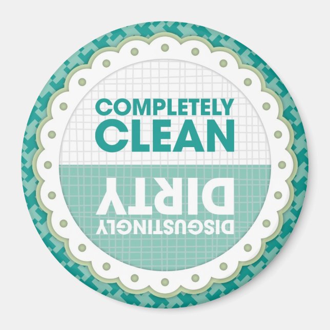 Sauberes Geschirrspüler Magnet (Vorne)