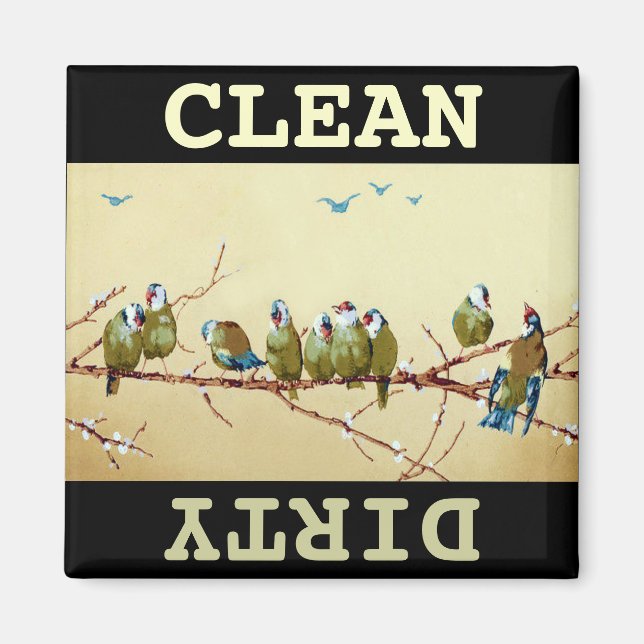 Sauberes Geschirrspüler-Magnet Magnet (Vorne)