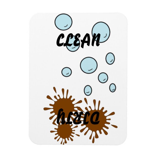 Sauberes Geschirrspüler-Magnet Magnet (Vertikal)