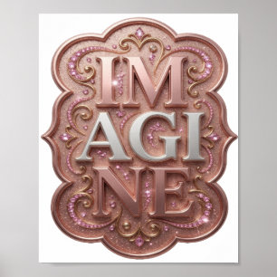 Sauberes Gold IMAGINE Design Poster