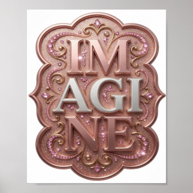 Sauberes Gold IMAGINE Design Poster (Vorne)