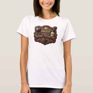 Sauberes Gold STOLZER BÜRGER DES WEINLANDES T-Shirt