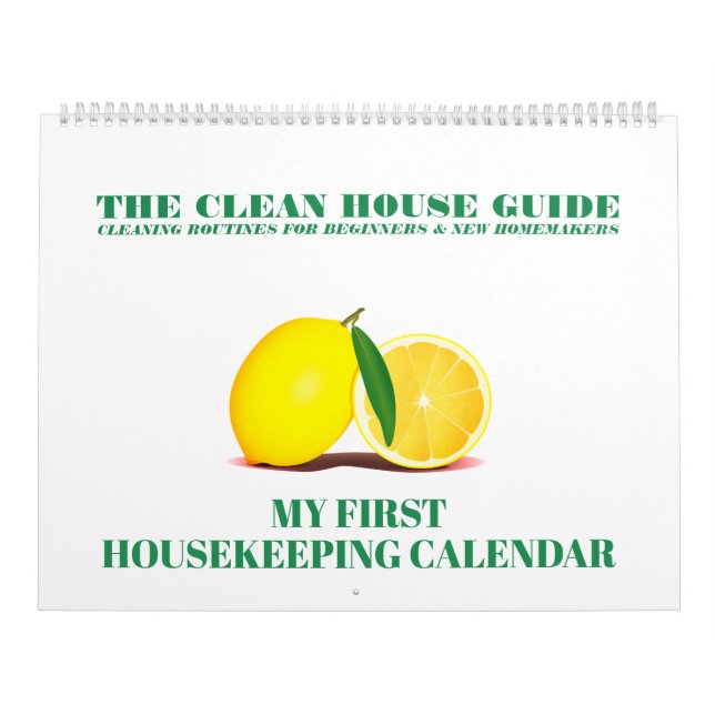 Sauberes Haus führt meine erste Haushaltsführung Kalender (Titelbild)