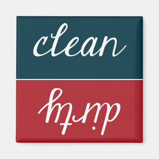 Sauberes oder schmutziges Geschirrspülmagnet Magnet