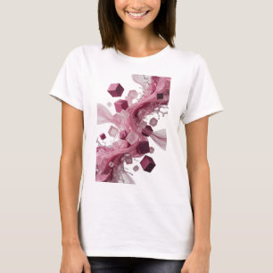 Sauberes Silber ABSTRACT ART Grafik T-Shirt
