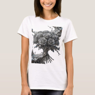 Sauberes Silber ABSTRACT ART Statement T-Shirt