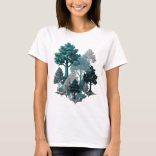 Sauberes Silber UNSICHTBARE BÄUME Künstlerisches M T-Shirt