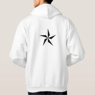 Sauberes Sternmotiv auf der Rückseite für einen ko Hoodie