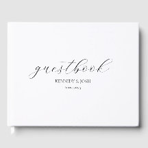Sauberes und modernes Gästebuch für Hochzeiten