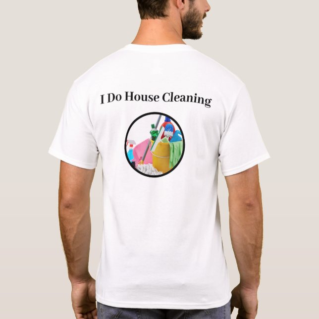 Sauberkeit und einfache Logo-Shirts T-Shirt (Rückseite)