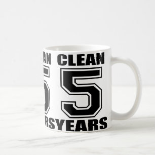 Säubern Sie 5 des Kaffee-Tassen-Jahre Kaffeetasse