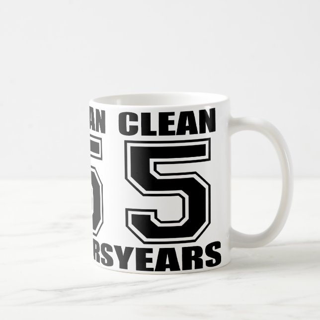 Säubern Sie 5 des Kaffee-Tassen-Jahre Kaffeetasse (Rechts)
