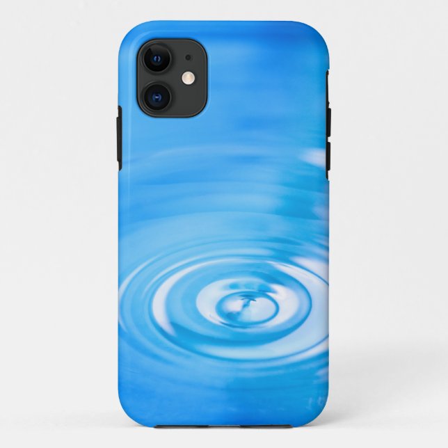 Säubern Sie Kräuselungen des blauen Wassers Case-Mate iPhone Hülle (Rückseite)