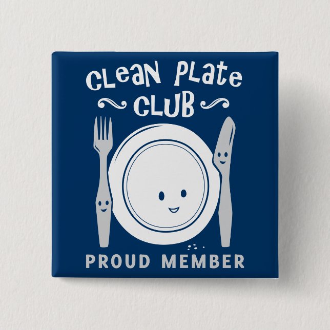 Säubern Sie Platten-Verein Button (Vorderseite)