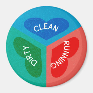 Säubern Sie schmutziges laufendes umschaltbares Magnet