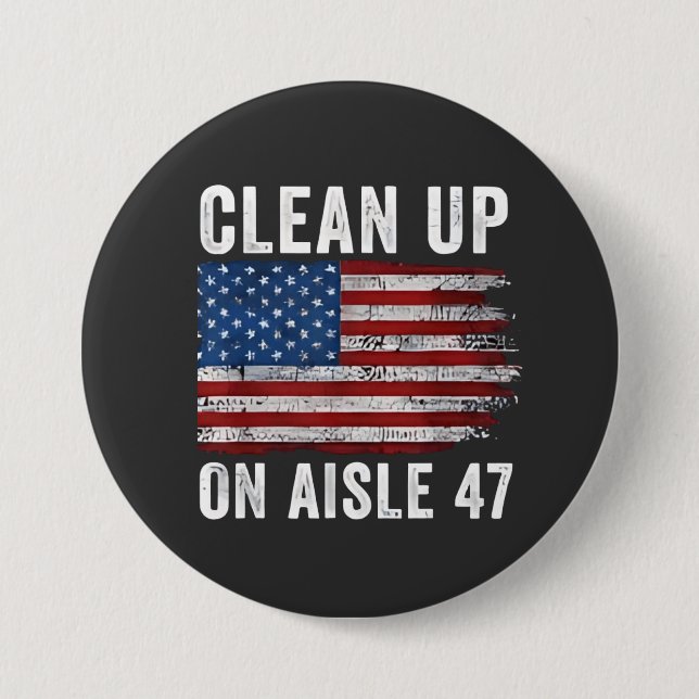 Säuberung von Aisle 47 Shirt Impeach 47 Anti Trump Button (Vorderseite)
