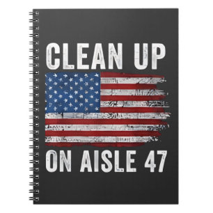 Säuberung von Aisle 47 Shirt Impeach 47 Anti Trump Notizblock