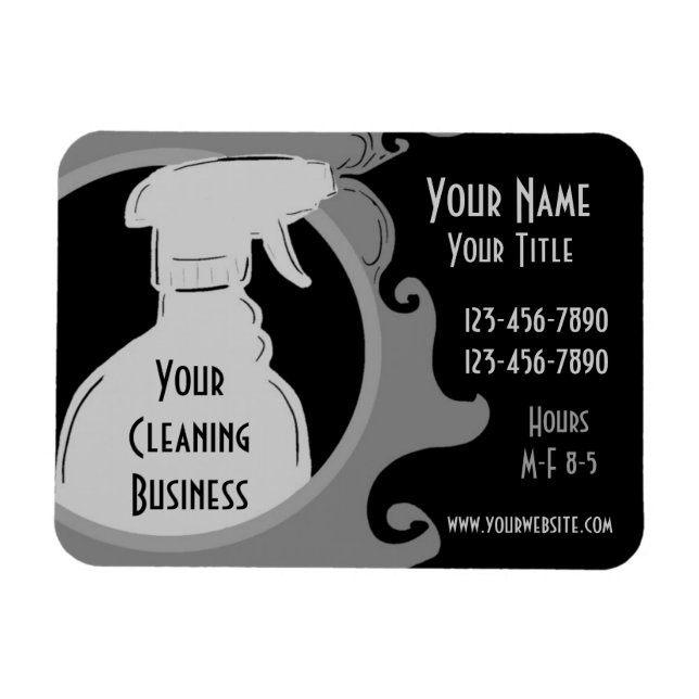 Säuberung von MAGNET-Werbemotiven für Business-Gra Magnet (Horizontal)