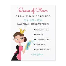 Säuberungsassistent Brünetter Charakter Krone