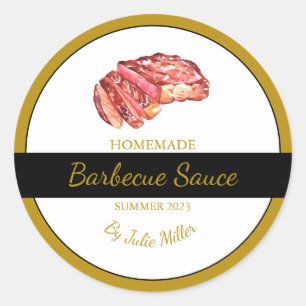 Sauce barbecue au boeuf maison Étiquette barbecue