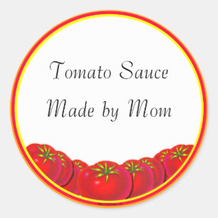 Sauce tomate Étiquettes de canne sur mesure