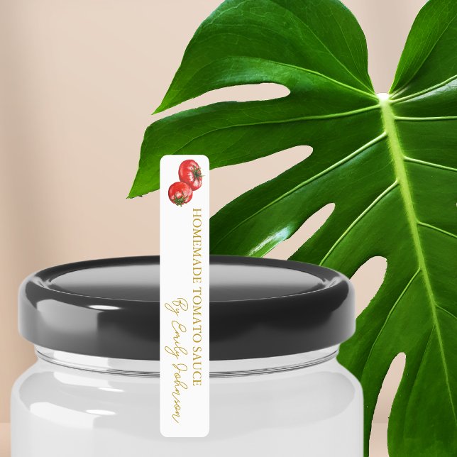 Sauce tomate maison mince Étiquette (Créateur téléchargé)