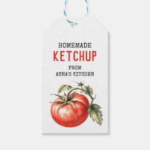 Sauce tomate personnalisée étiquette aquarelle tom